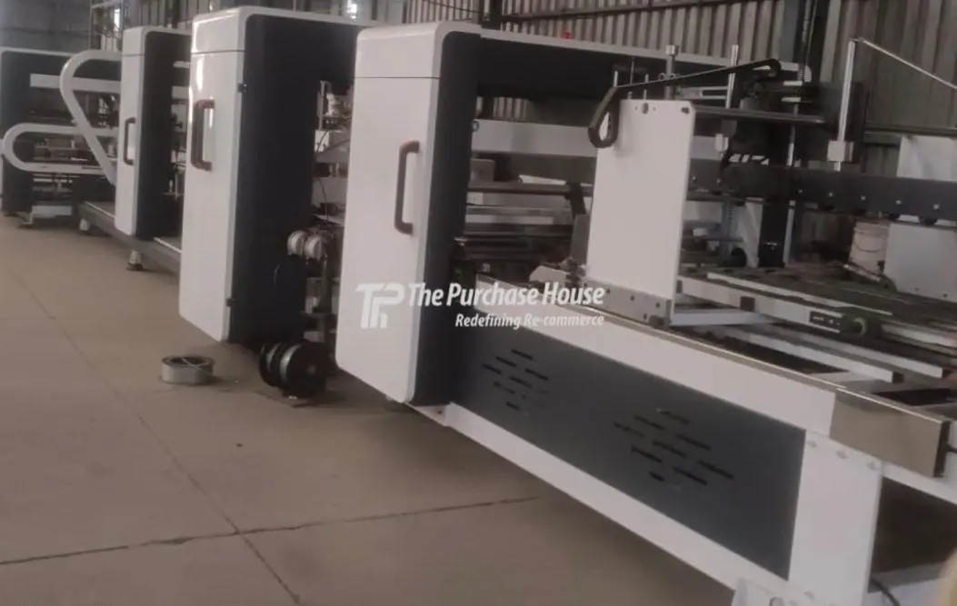 AUTOMATIC FOLDER GLUER AND STITCHER MACHINE