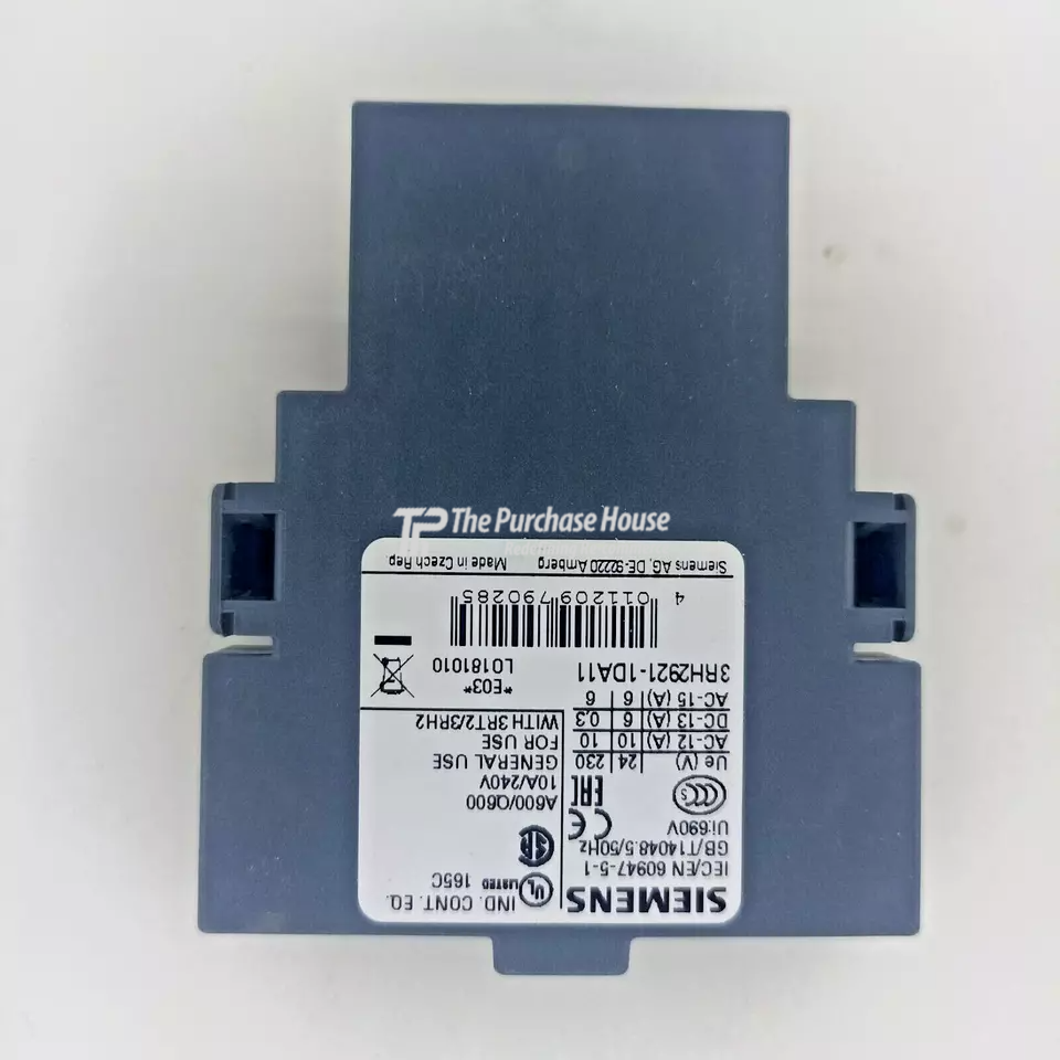 Auxiliary Contact Block for Industrial Control Panels