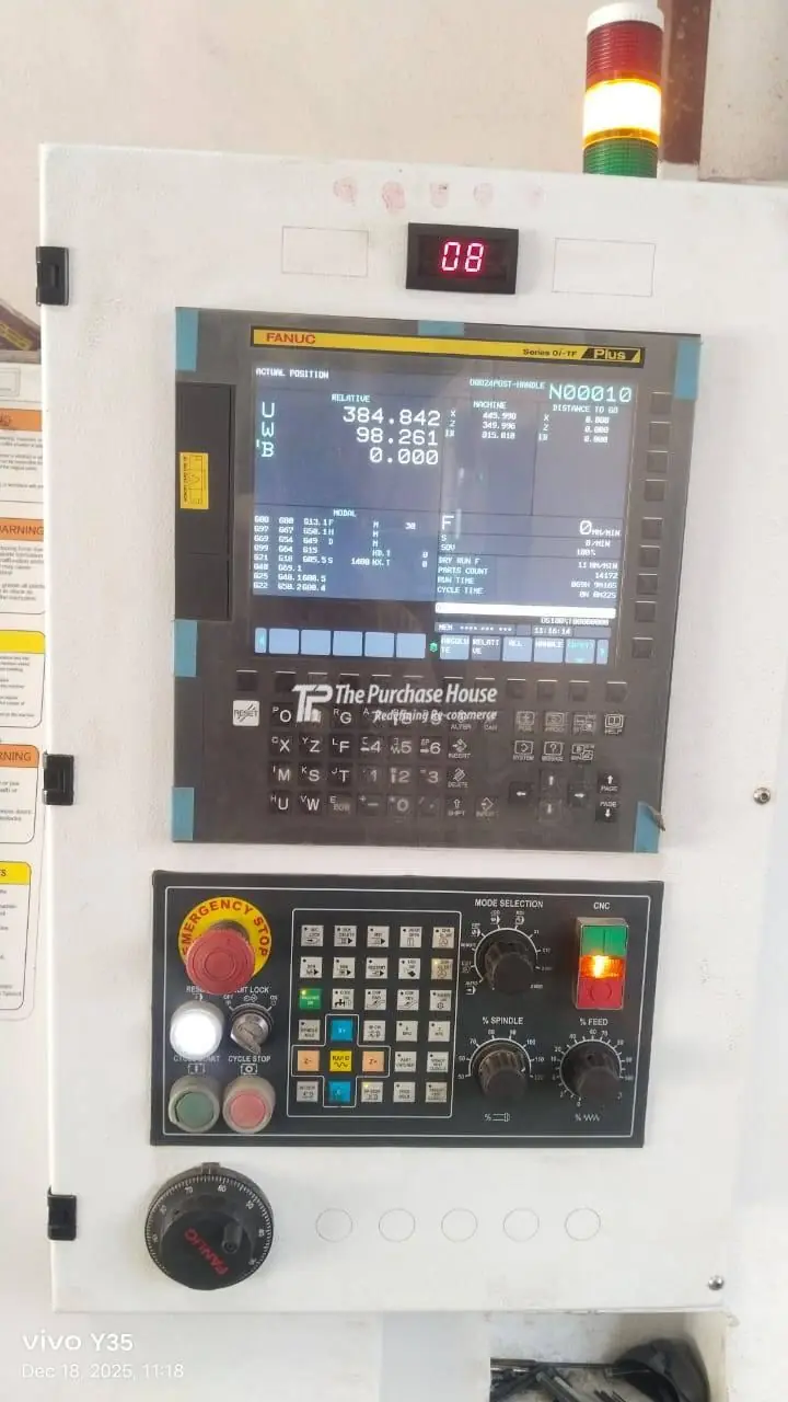 CNC turning machine for precision metal component machining