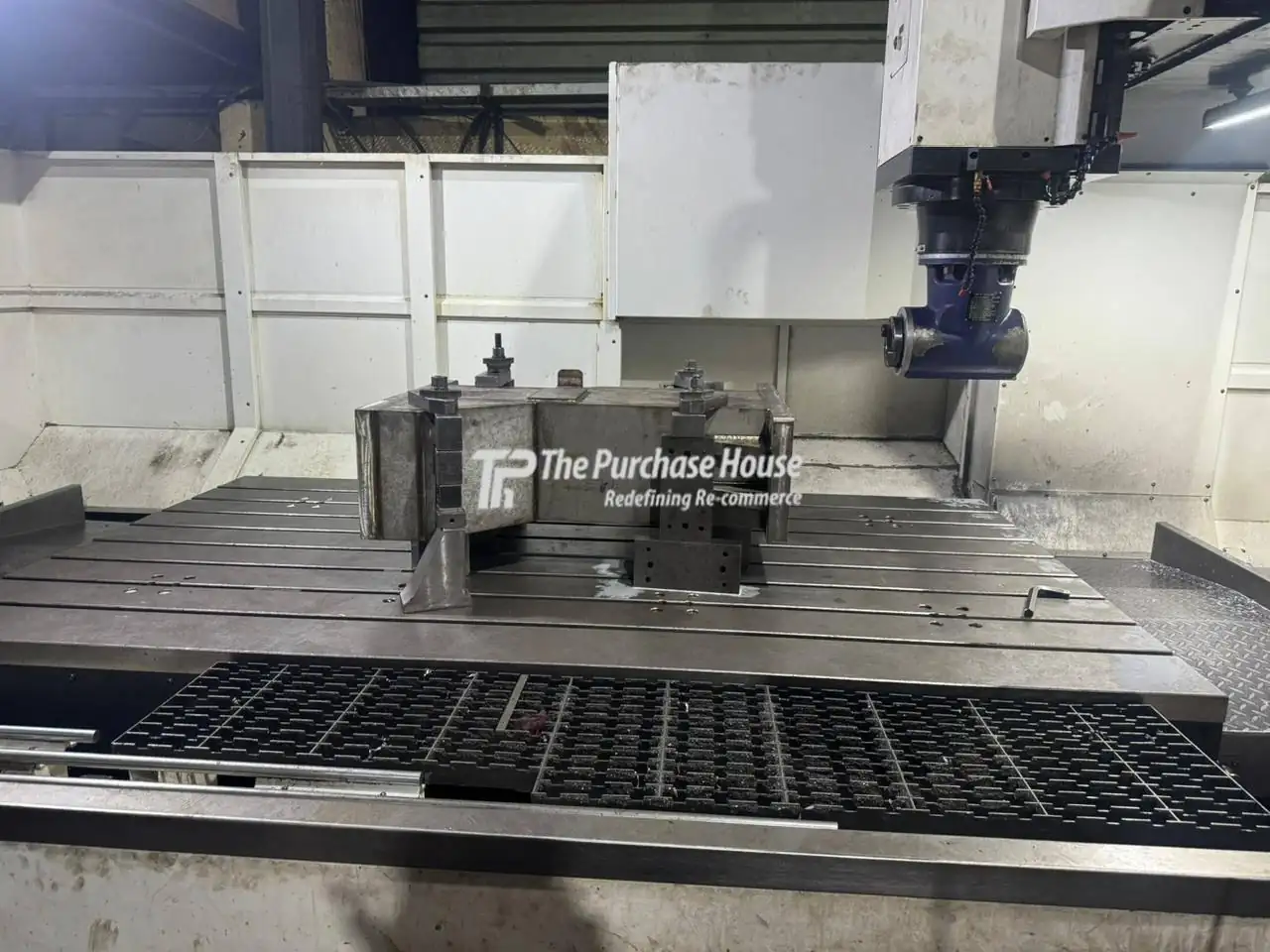CNC double column vertical machining center for heavy parts