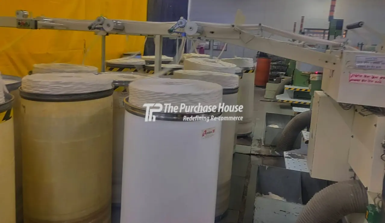 Industrial draw frame machine for spinning mills