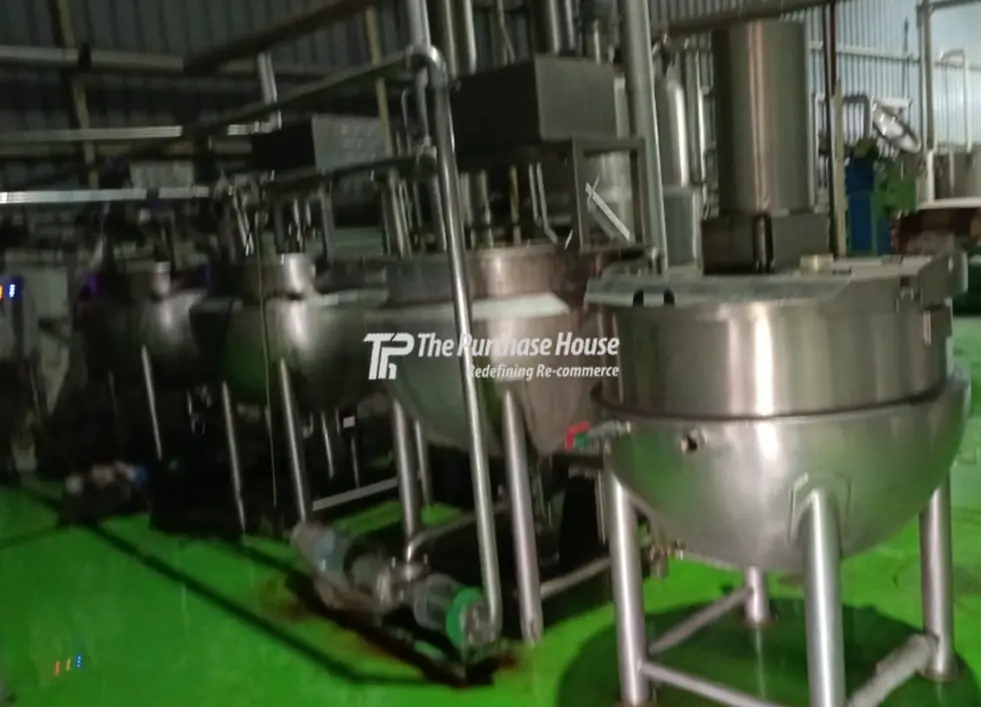 Modern food processing plant setup in India