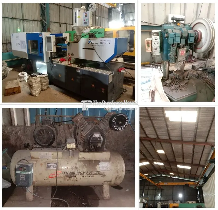 Injection moulding machine setup for plastic parts production