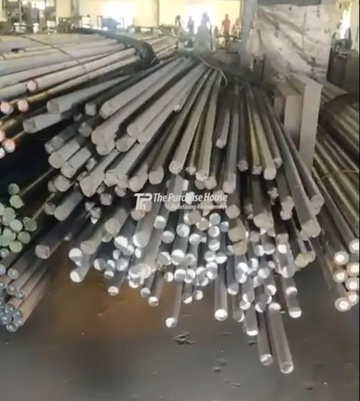 MS Black Round Bar | Durable Mild Steel Round Rod