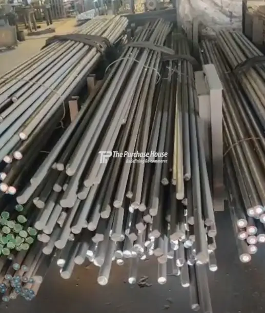 MS Black Round Bar | Durable Mild Steel Round Rod