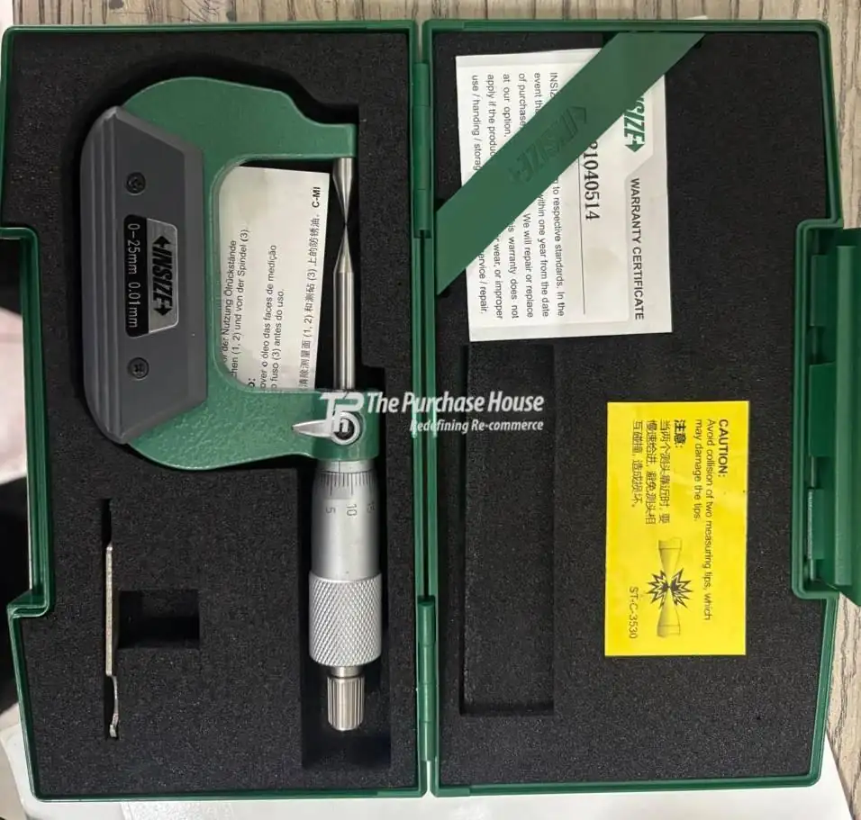 Outside Point Micrometer for Precision Groove Measurement