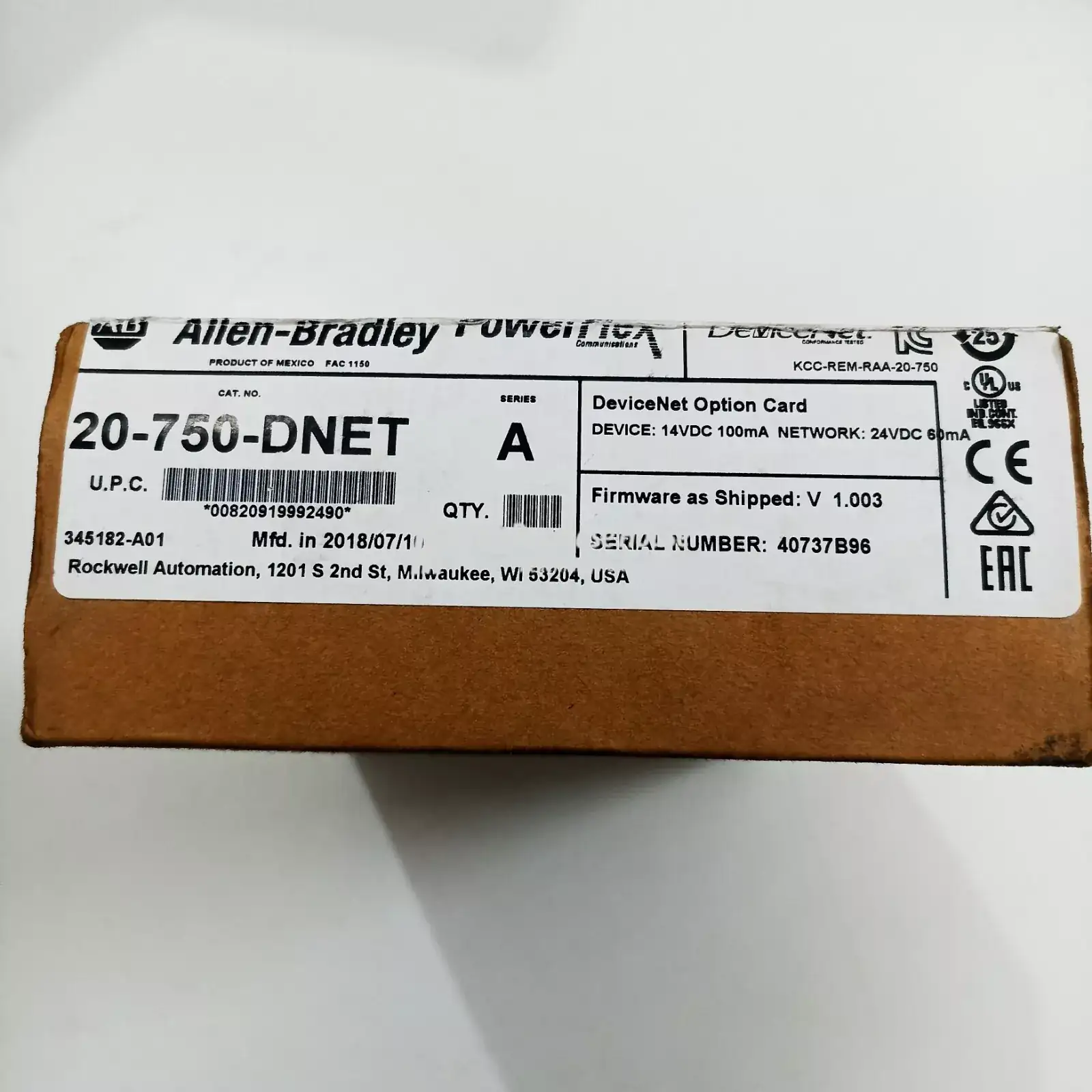 Industrial DeviceNet Adaptor for Reliable Automation