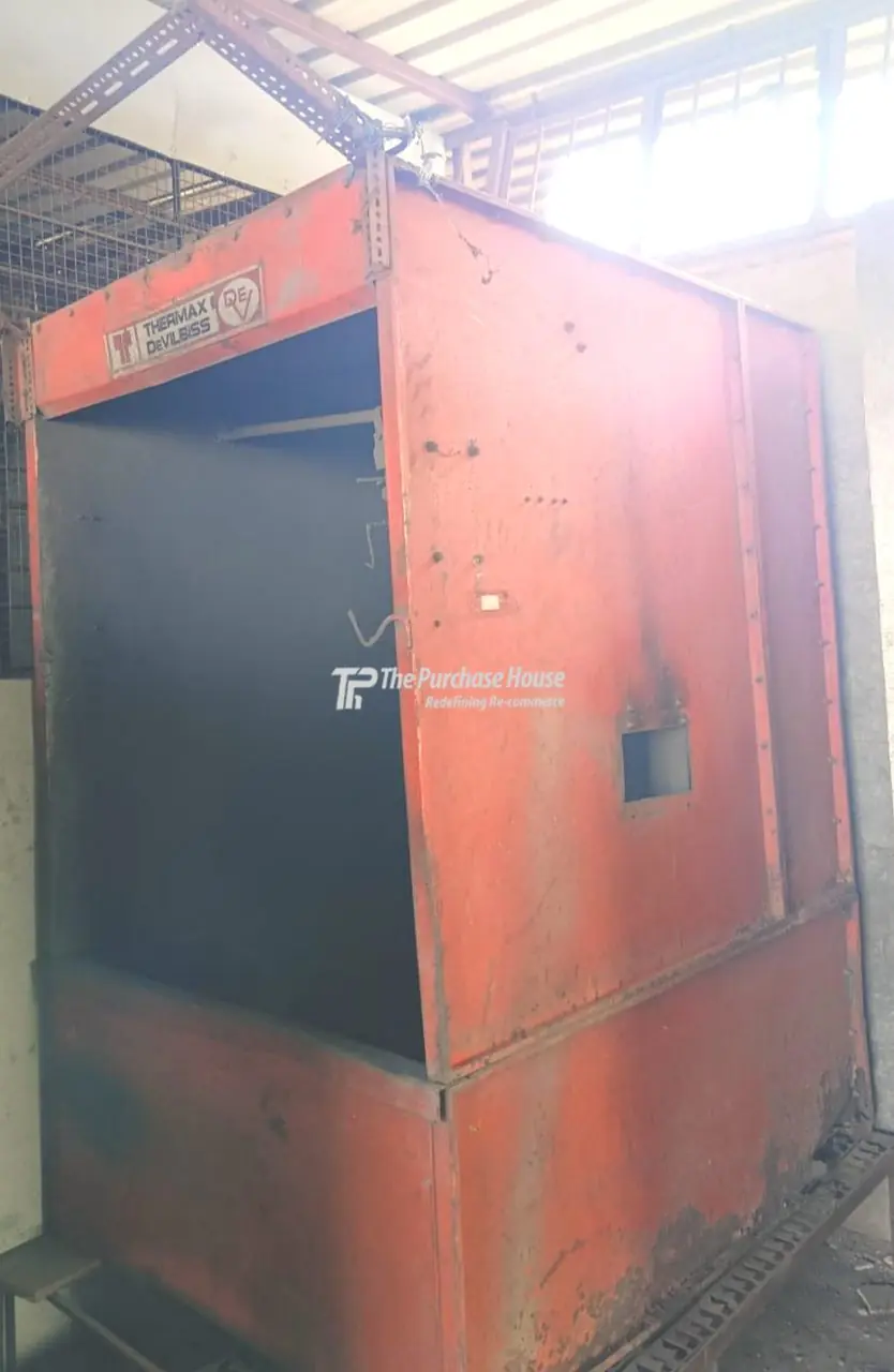 Automatic powder coating plant with conveyor and curing oven