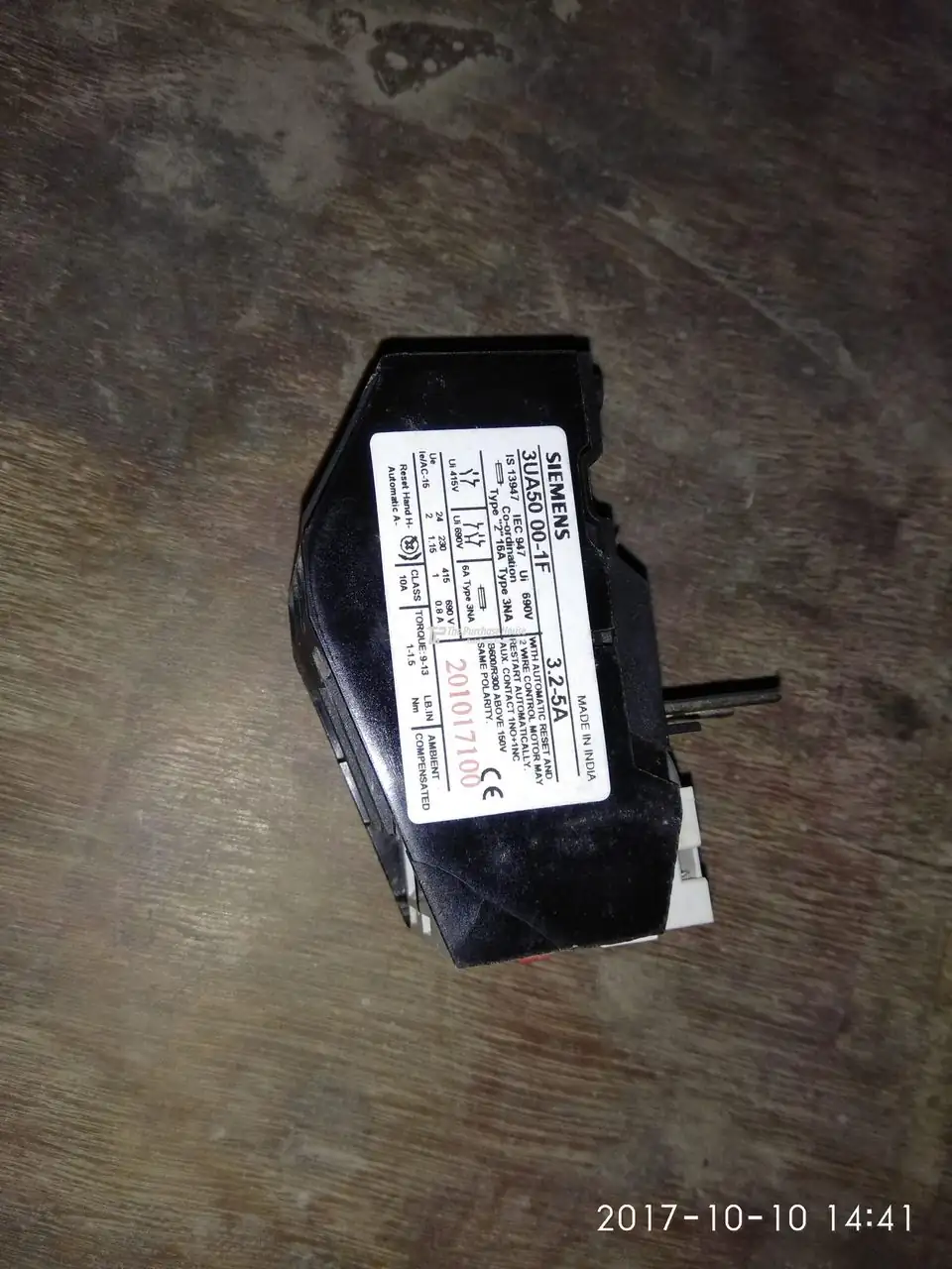 BIMETAL OVERLOAD RELAY