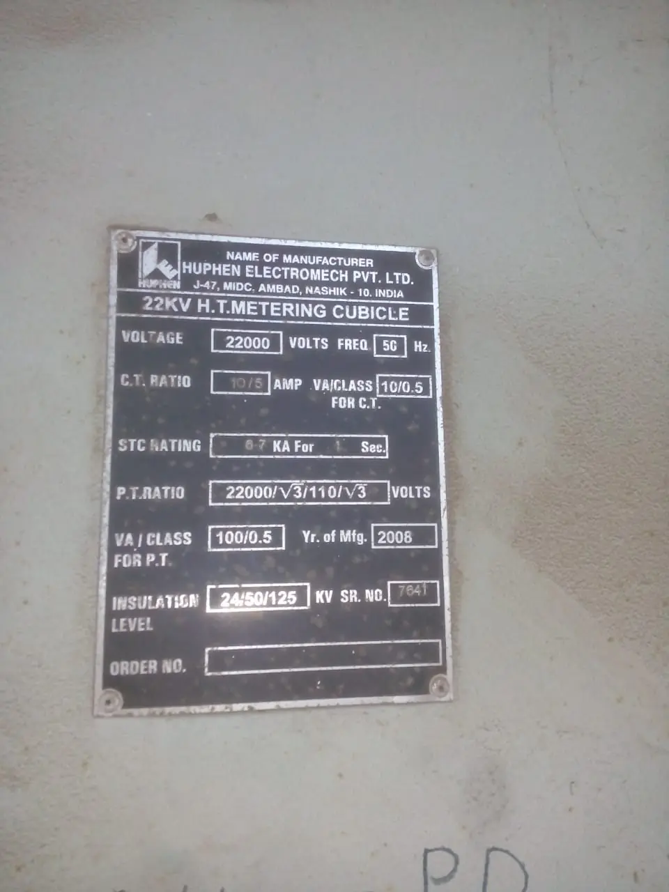 Heavy Duty HT Metering Cubicle