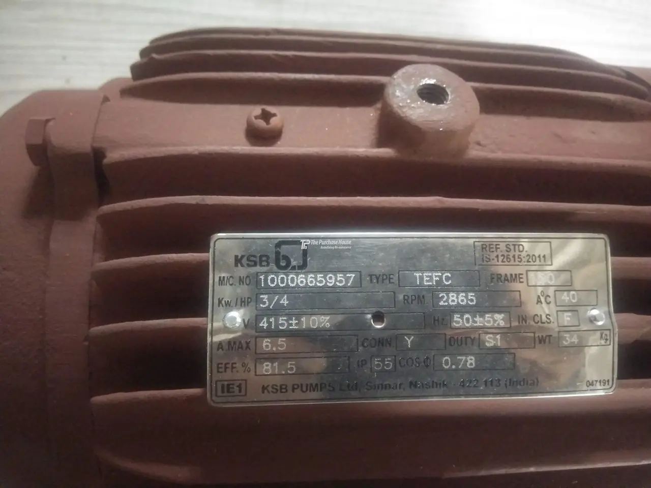 SQUIRREL CAGE INDUCTION MOTOR