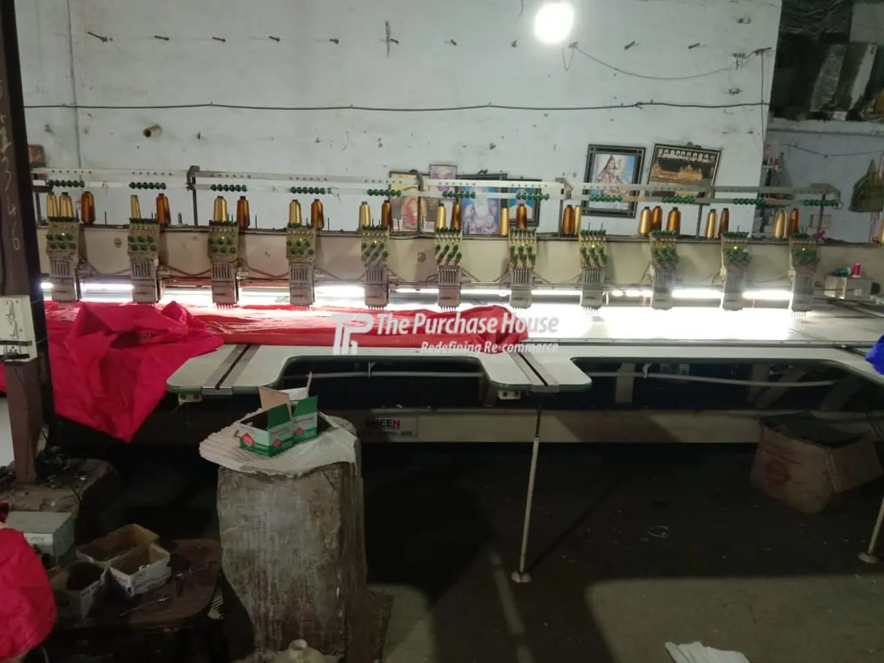 COMPUTERIZED MULTIHEAD EMBROIDERY MACHINE SETUP