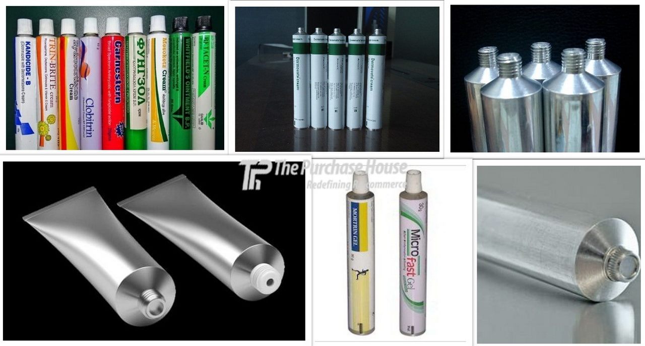 ALUMINIUM TUBE CONTENER WITH PRINTING LINE