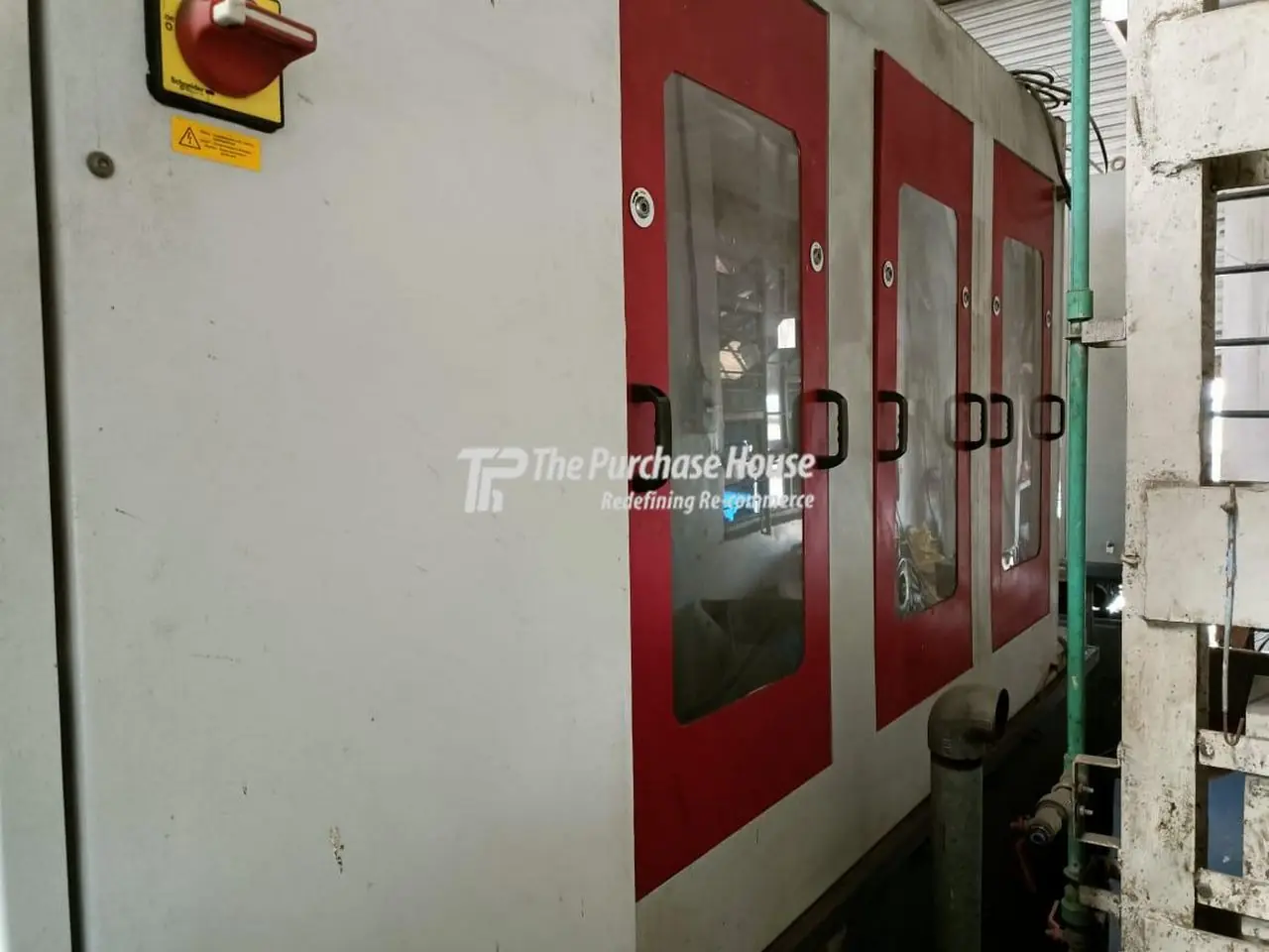 CONVEYORISED 3 HEAD FLAT PARTS DEBURRING MACHINE