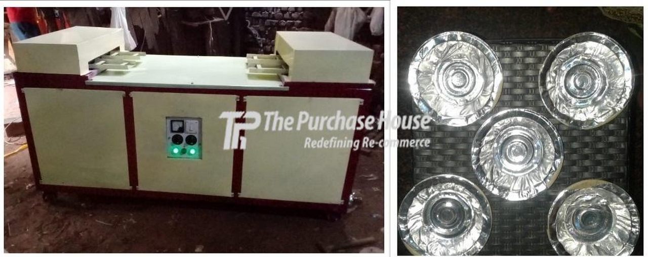 FULLY AUTOMATIC FOUR DIE PLATE AND DRONA MAKING MACHINE