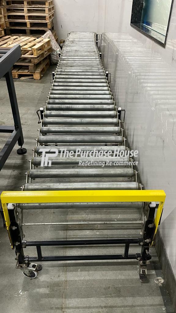 GRAVITY EXPANDABLE ROLLER CONVEYOR SYSTEM