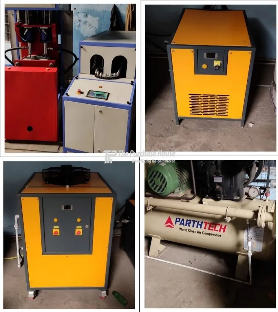 SEMI AUTOMATIC PET STRETCH BLOW MOLDING MACHINE SETUP