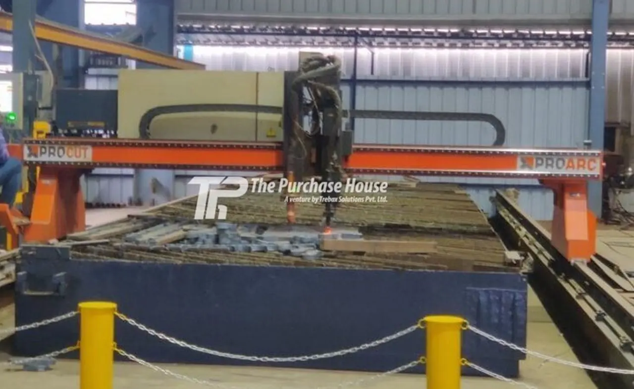 CNC PLASMA CUTTING MACHINE WITH OXYFUEL CUTTING ATTACHMENT