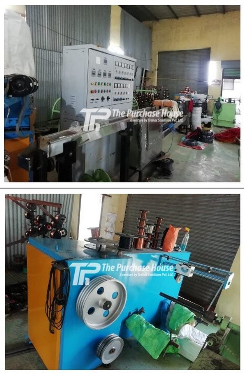 CABLE MANUFACTURING SETUP (DUAL CABLE EXTRUDER LINE FOR PVC HOUSE WIRES)