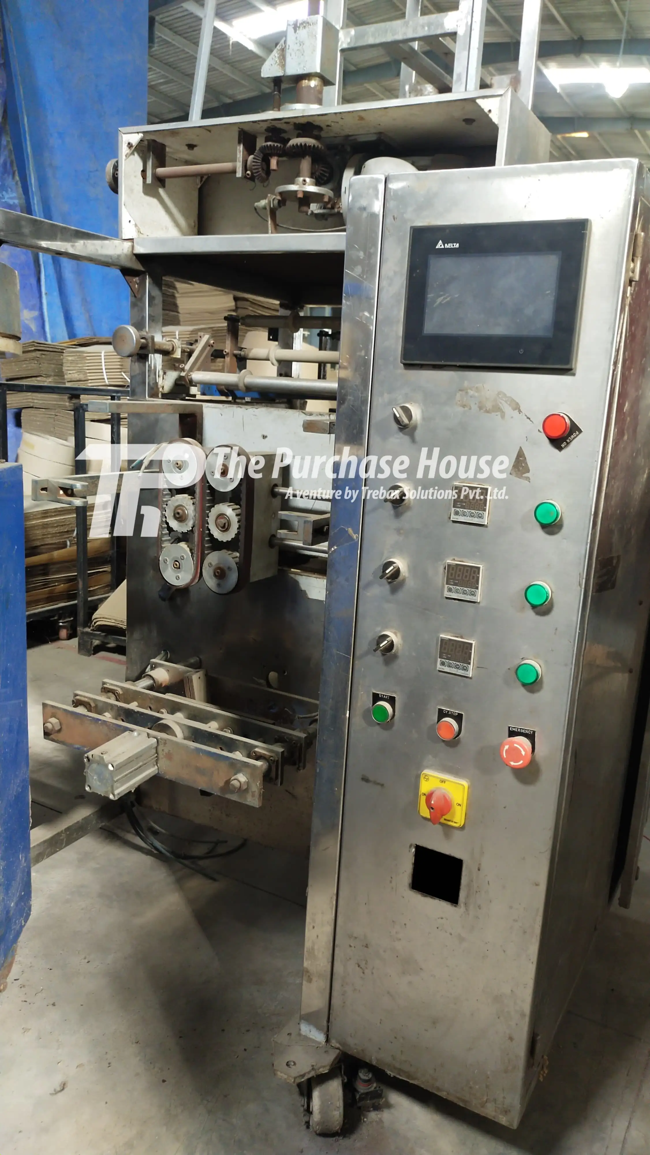 Cup packaging machine setup