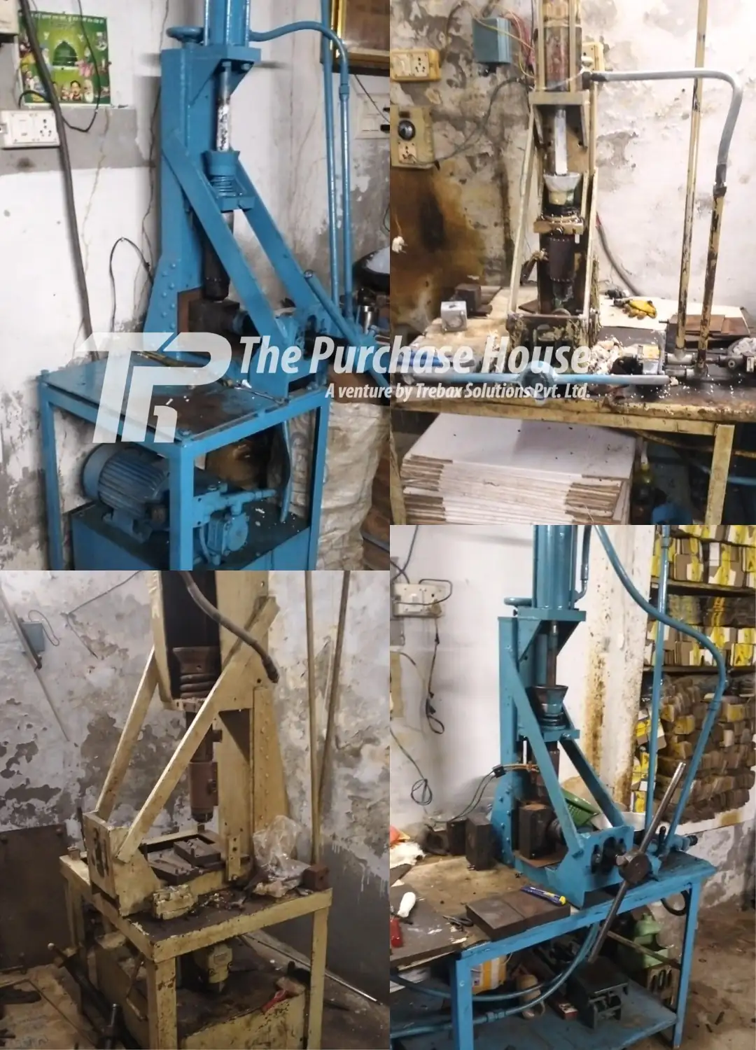 Semi hydraulic PVC molding machine setup for plastics