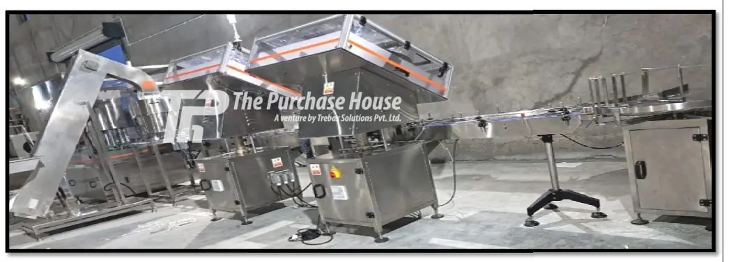 Automatic counting and capping machine setup