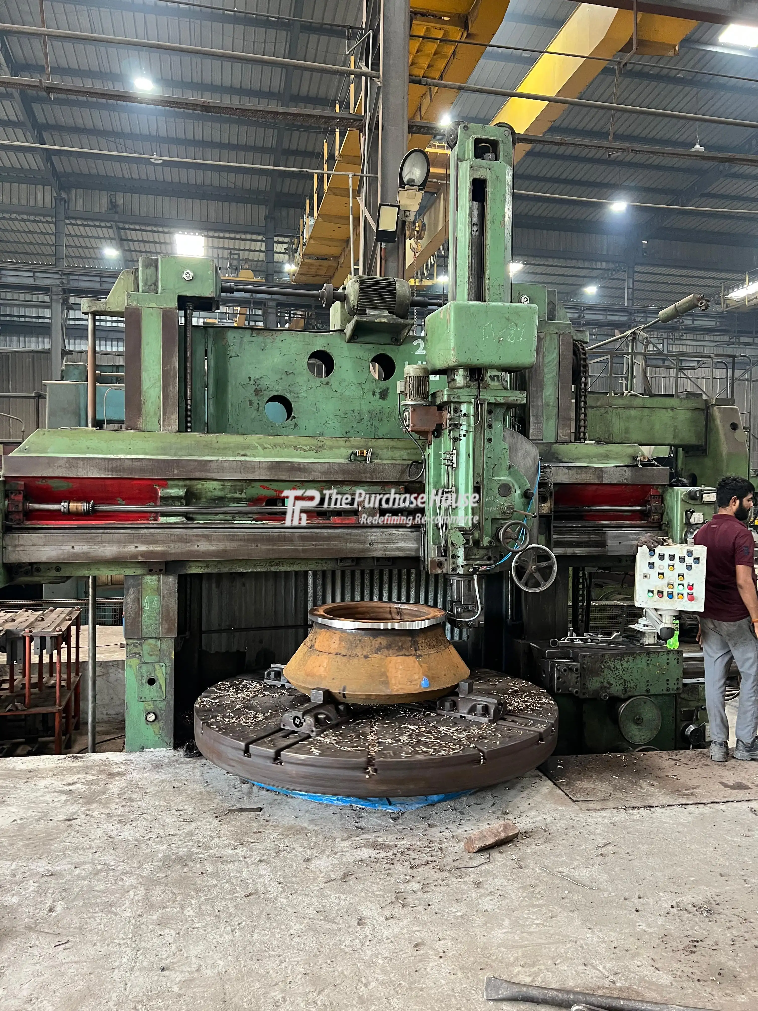 Vertical Turning Lathe VTL for large precision metal component machining