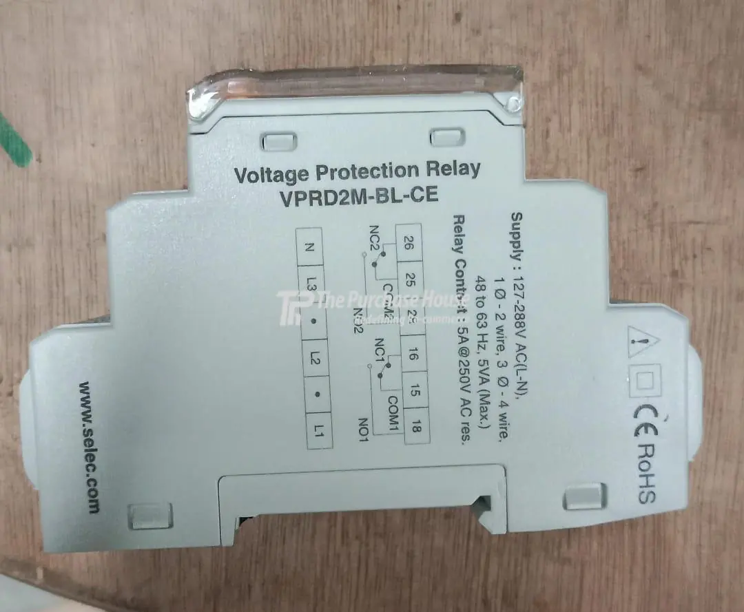 Voltage protection relay for power safety